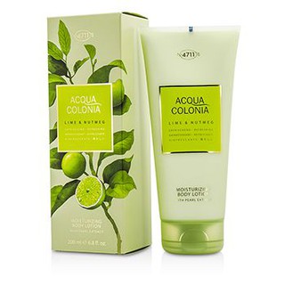 เฟิมสต๊อกก่อนสั่ง  4711 Acqua Colonia Lime &amp; Nutmeg Moisturizing Body Lotion Size: 200ml/6.8oz