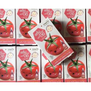 **1กล่อง 6ซอง**สมูทโตะ โทเมโท คอลลาเจน ไวท์ เซรั่ม  Smooto Tomato Collagen White Serum