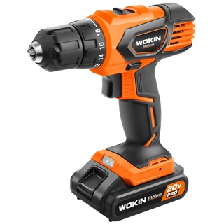 🔥โค้ดINC3LEL3ลด30฿สว่านไขควงไร้สาย DC 20V Li-ion cordless drill  ยี่ห้อ WOKIN รุ่น WK780810