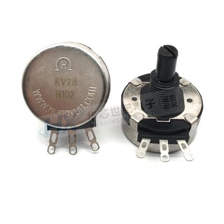 RV28 RV28P-B102 Potentiometer โพเทนชิออมิเตอร์ โวลลุ่ม เครื่องเชื่อม ตู้เชื่อม WTH118-2W-1K