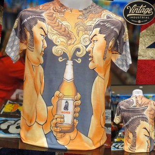 ส่งฟรี!!!เสื้อยืด พิมพ์ลายแนววินเทจ by pop vintage