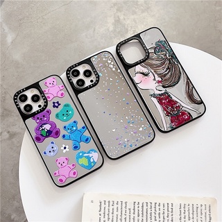 Casetify เคสโทรศัพท์มือถือแบบกระจก กันกระแทก ลายเด็กผู้หญิง สําหรับ iPhone 14 Pro MAX 14 Plus 13 Mini 12 Promax 11 XR X XS MAX 7G 7 Plus SE2020