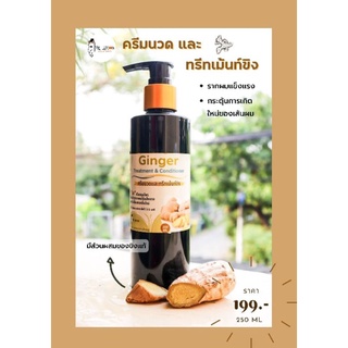 ครีมนวดผมทรีทเม้นท์บำรุงผมขิง 250 ml