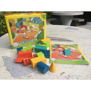 wooden sideView game ของเล่นไม้สำหรับเด็ก เสริมทักษะมิติสัมพันธ์