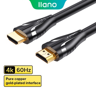 Llano สายเคเบิล Hdmi 2.0 4K 60Hz Hd 3D Hdmi เป็น Hdmi1080P ทองแดงบริสุทธิ์ สําหรับ Ps5 Switch Tvbox โน้ตบุ๊ก