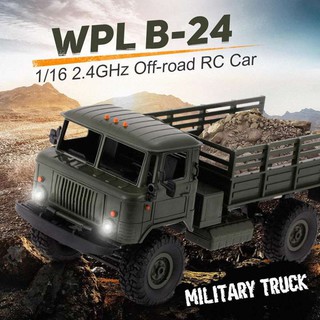 รถบังคับวิทยุ ขับเคลื่อน 4 ล้อ รายละเอียดสมจริง RC Military Truck RC Off Road Vehicle RC Crawler 1:16 2.4G