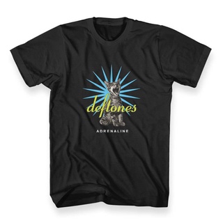 เสื้อยืด พิมพ์ลาย Deftones Adrenaline Cat Bands สีดํา สไตล์คลาสสิก ไม่ซ้ําใคร สําหรับผู้ชาย 877001สามารถปรับแต่งได้