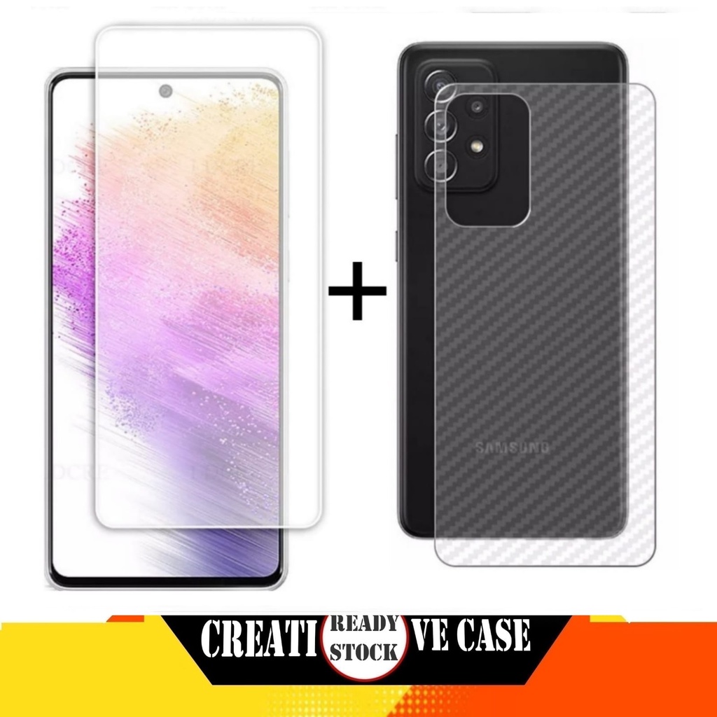 2 INC PACKAGE 1 กระจกนิรภัย SAMSUNG A73 5G 2022 กระจกใสป้องกัน