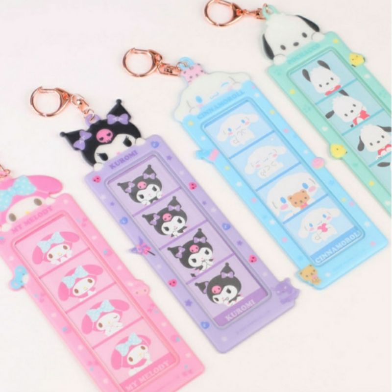 Original Korea KR 4cut 4 Cut Card Holder Cahol Photostrip Strip Sleeve Keyring Sanrio Photocard PC C