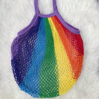 กระเป๋าตาข่ายสีรุ้ง Rainbow mesh bag 🌈