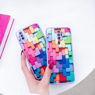 เคสขอบสีสกรีนลายสำหรับรุ่น VIVO Y12 Y15 Y17 Y12S Y20 Y91i Y93 Y95 V9 V20 V20Pro Y21 Y31 Y20S Y30 Y50