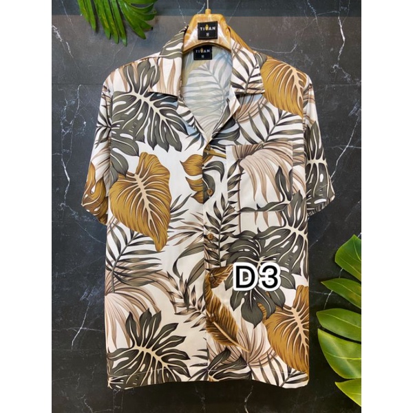 เสื้อเชิ้ต เสื้อฮาวาย ผ้าไหมอิตาลีไม่ยับไม่ร้อนไม่ต้องรีด แฟชั่นชาย แฟชั่นเกาหลี ร้านเสื้อผ้าผู้ชาย