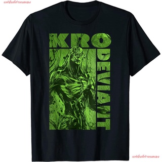 เสื้อยืดโอเวอร์ไซส์แฟชั่นที่กำหนดเอง ฮีโร่พลังเทพเจ้า มาร์เวลคอมิกส์ Marvel Eternals Green Deviant Kro Poster T-Shirt เส