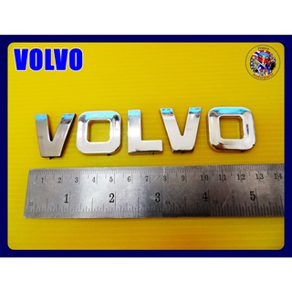 โลโก้ VOLVO ราคาขาย 70 บาท ต่อ 1 ชุด อักษร กว้าง 13 cm สูง 3 cm Logo Badge Emblem size 13x3 cm.