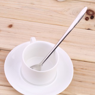 [🥄Y]ช้อนยาว ช้อนตักไอศกรีม Long-Handle Mixing Spoon For Coffee Ice Cream ช้อนด้ามยาว ช้อนกาแฟ ไอศกรีม ช้อน ส้อม ช้อนกาแฟสแตนเลสขนาด ช้อนชา ช้อนเบเกอรี่ ช้อนไอศครีม ช้อนขนม ด้ามยาวช้อน ช้อนส้อม ช้อนส้อเกาหลี ช้อนเกาหลี ส้อมเกาหลี ชุดช้อนส้อม