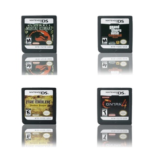 การ์ดเกม Nintendo DS Contra 4 Fire Emblem Shadow Dragon DS DSI 2DS 3DS เวอร์ชั่น US