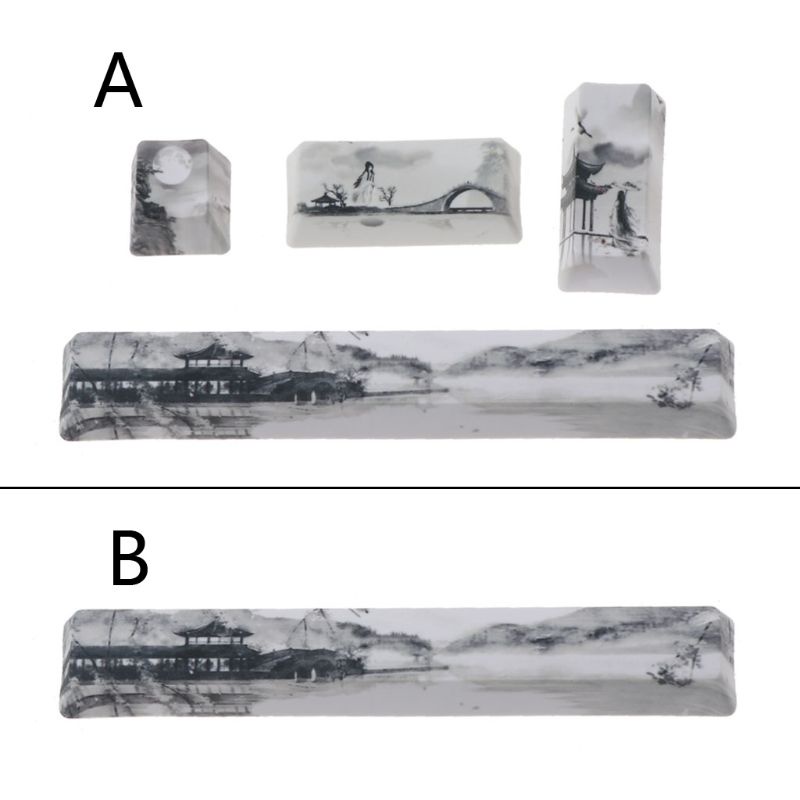 YXA คีย์บอร์ด Spacebar PBT ห้าด้าน Dye-Subbed Keycap โปรไฟล์เชอร์รี่ Spacebar Keycap