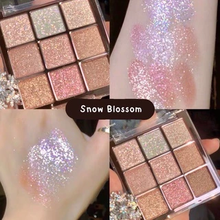 Dikalu eyeshadow (DKL901) อายแชโดว์ พาเลทตา 9 สี เนื้อดินน้ำมัน เนื้อใยไหม ประกายชิมเมอร์ สีสวย ติดทน กันน้ำ กันเหงื่อ
