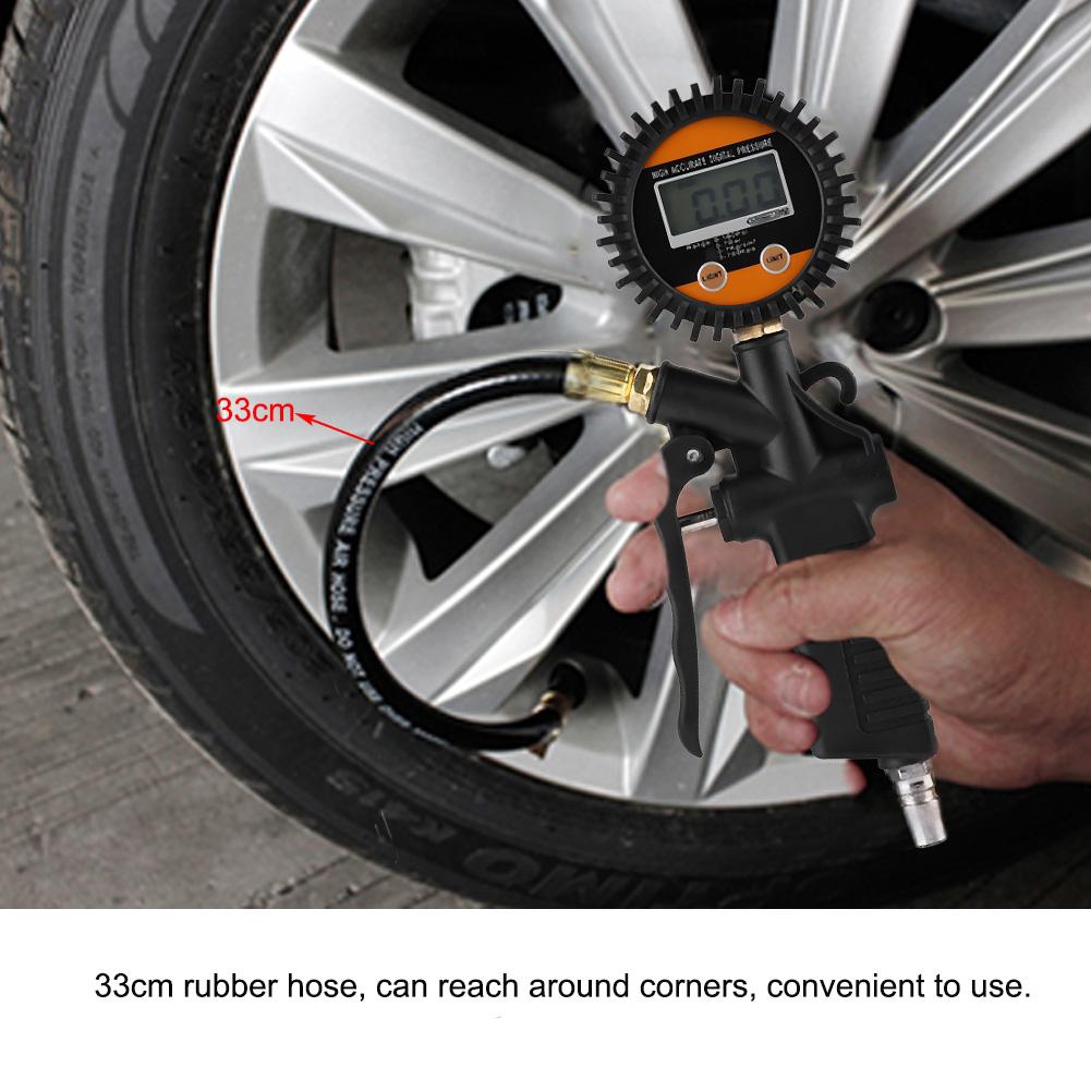 car tyre pressure gauge and pump