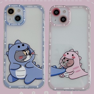 เคส Samsung A13 A73 M52 A03 A12 A02S A03S A71 A51 A02 A50 A50S A30S A72 A52 A32 A22 A21S A30 A20 S20 Fe S20 S10 S30 Plus S20 S21 S30 Ultra S12 Note10 M02 เคสนิ่ม little dinosaur ซิลิโคนนุ่มเคสใสสแควร์ขอบแองเจิลป้องกันตากล้องกันกระแทกการ์ตูนสไตล์น่ารัก