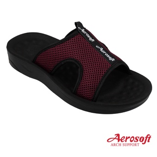 Aerosoft Arch Support รองเท้าแตะสวม รุ่น SM2021 สีดำไวน์