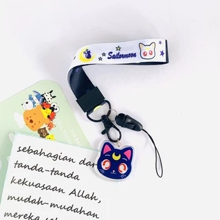 สายคล้องข้อมือ พร้อมจี้อะคริลิค ถอดออกได้ สําหรับโทรศัพท์มือถือ | บัตรประจําตัวนักเรียน