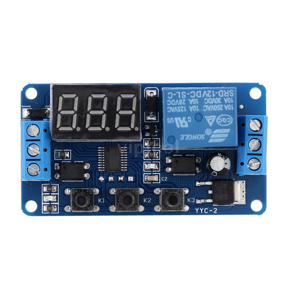 12V LED Automation Delay Timer Control Switch Relay Module with Case