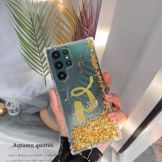 เคสทองคำเปลวพร้อมชื่อ (ฟอนต์ใหญ่NT Wagner) i13 pro max s22 ultra note20 a53 a73 reno7 v23 เคสกันกระแทก