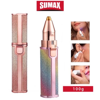 SUMAX เครื่องกําจัดขนไฟฟ้า ขนาดเล็ก สําหรับผู้หญิง ชิ้นส่วนส่วนตัว รักแร้ ใบหน้า ริมฝีปาก ขน ขา ที่ปอกผม มีด เครื่องกำจัดขน