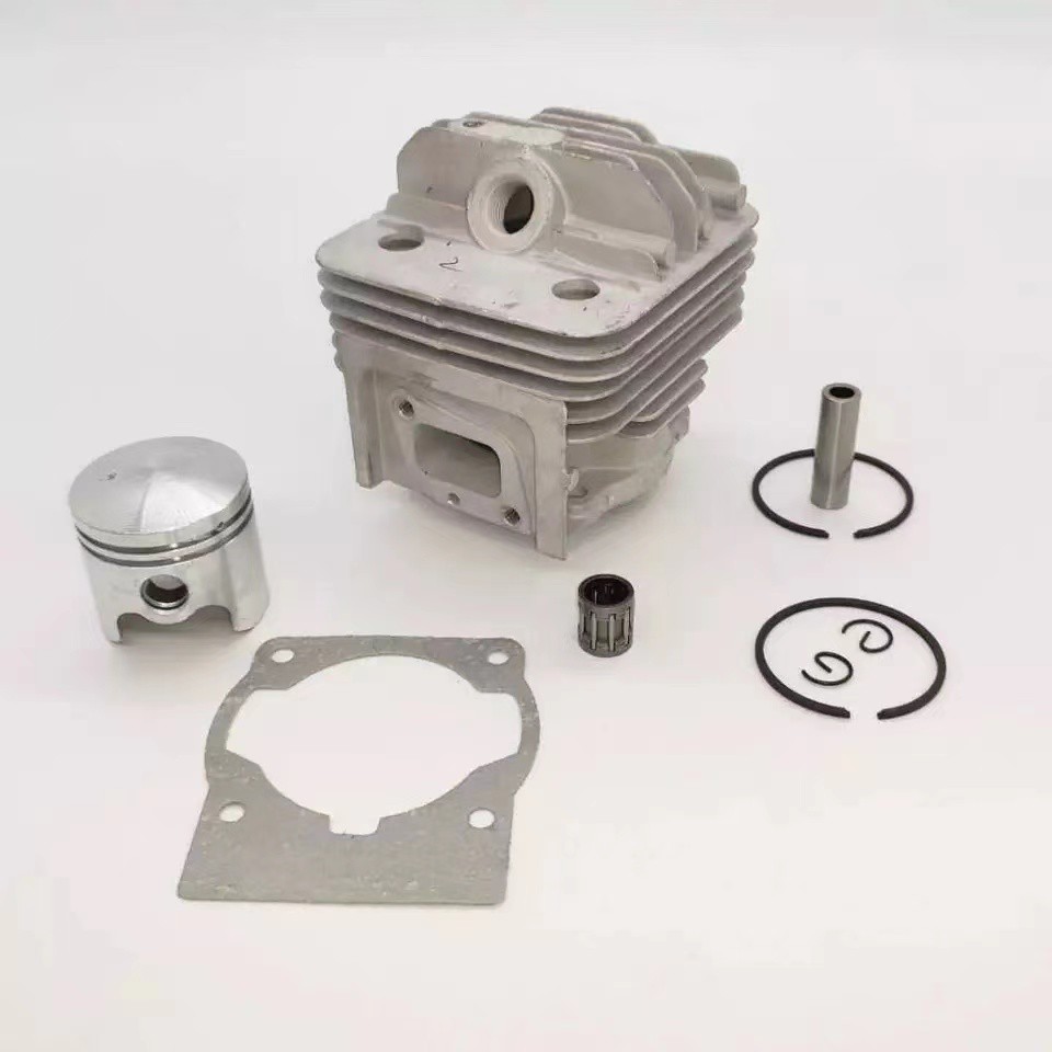 Heavy Duty บล็อกกระบอกและลูกสูบชุดสําหรับ 43CC,52CC,63CC เครื่องยนต์เบนซินขับเคลื่อนเครื่องตัดแปรงอะไหล่
