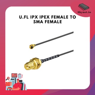 U.FL IPX IPEX Female to SMA Female Inner Hole Jack Pigtail Cable Jumper 15cm Connector Plug