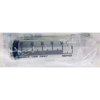 Nipro Syringe ขนาด 50 ml บรรจุ 30 ชิ้น / กล่อง มีแบบฉีดและหัวให้อาหาร
