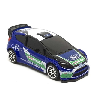 Majorette Ford Fiesta RS WRC - Castrol Edge - Black Roof - Blue / Green Color /Wheels 5U /scale 1/58 (3") no Package