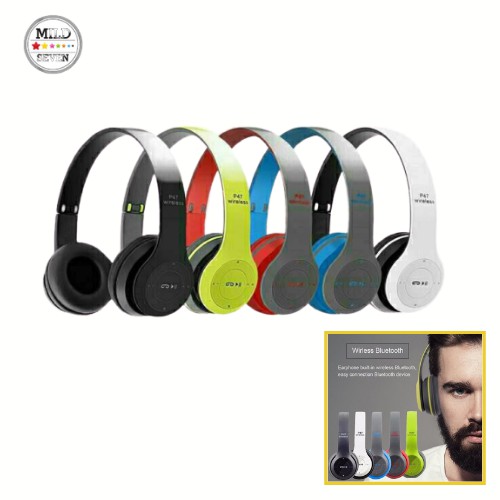 หูฟังบลูทูธ P47 เสียงดี  Wireless Bluetooth Stereo Headset หูฟังบลูทูธ ไร้สาย
