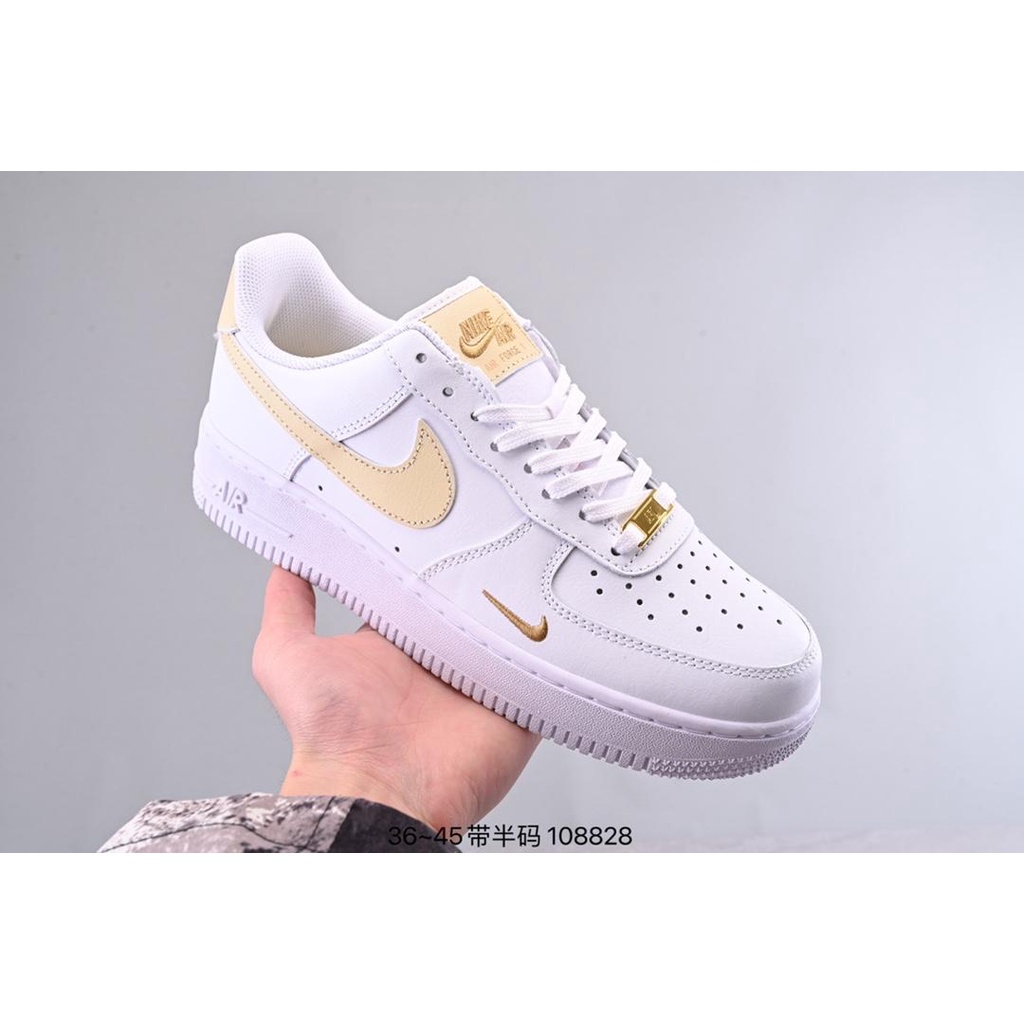 100 Nike Air Force 1 AF1 ผู้ชายผู้หญิง Unisex คู่สไตล์รองเท้าผ้าใบสีดำ ...