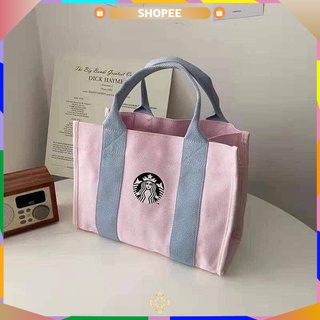 🥳กระเป๋า Starbuck คอลเล็คชั่นใหม่เอาใจสายหวาน เนื้อผ้าแคนวาสอย่างดีจ้า🥳*พร้อมส่งทุกวัน*