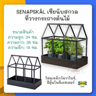 SENAPSKÅL เซียนับสกวล ที่วางกระถางต้นไม้, ใน/นอกอาคาร ดำ34 ซม