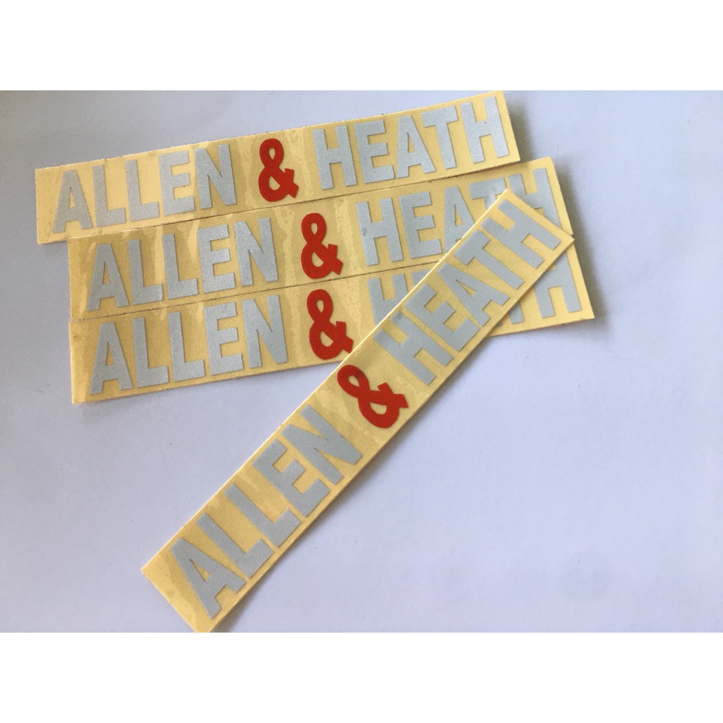 สติ๊กเกอร์ตัด โลโก้เสียงนูน allen heath