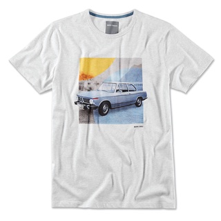 BMW Classic เสื้อยืดบุรุษ  สีขาว ไซต์ S,M,XL