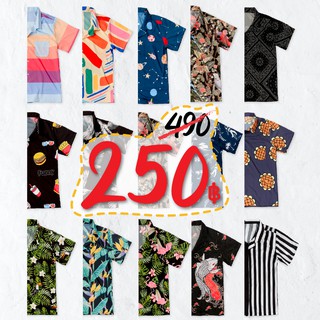 เสื้อฮาวาย ผ้าไหมอิตาลี ส่งฟรี