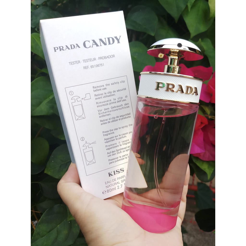 น้ำหอมแท้💯% Prada candy Kiss edp 80ml. กล่องเทสเตอร์ ของแท้