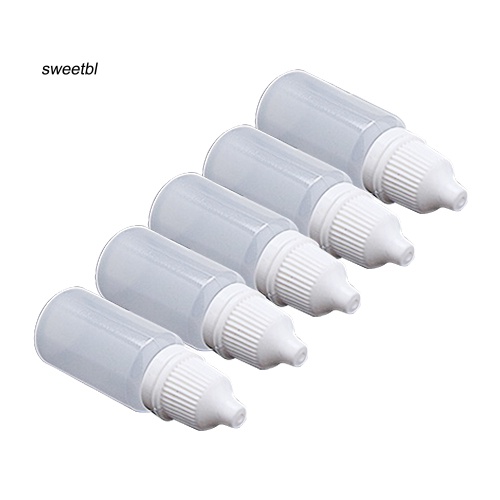 SWE 5 ชิ้นทนทาน 5-100ml พลาสติกเปล่า Squeezable Dropper ขวด Eye Liquid Dropper