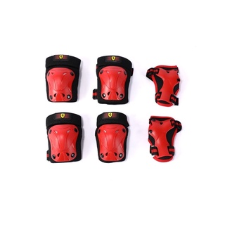 Mesuca FERRARI SKATE PROTECTOR SET 6pcs. เมซูก้า เฟอร์รารี่ ชุดสนับป้องกันการเล่น 6 ชิ้น FAP35