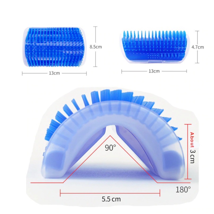 PP-119 แปรงนวดสัตว์เลี้ยง สุนัข หมา แมว หวีขน ติดผนัง Petbrush ⭐️พร้อมส่ง⭐️