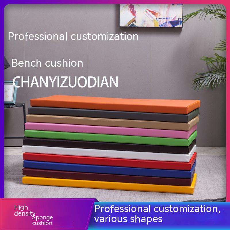 [Customizable] เบาะรองนั่งโซฟา ทรงสี่เหลี่ยมผืนผ้า แบบหนังนิ่ม