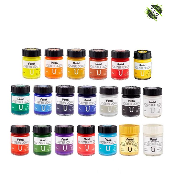 โปสเตอร์ Pentel สีธรรมดา 30ML ;