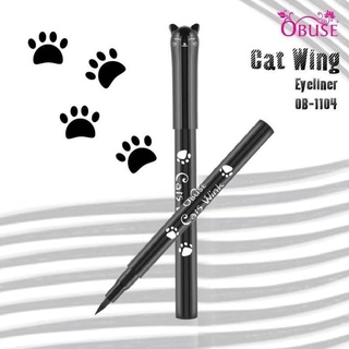 OB-1104 โอบิวส์ แคทอายส์ แทททู Obuse Cat Eyes Tattoo Eyeliner อายไลน์เนอร์แมวเหมียว