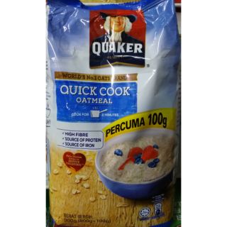 QUAKER Oatmeal ข้าวโอ๊ตปรุงเสร็จใน2นาที