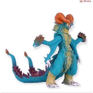 โมเดลซอฟไวนิล ultra monster gargorgon สัตว์ประหลาดอุลตร้าแมน สีเขียว ขนาด16cm.