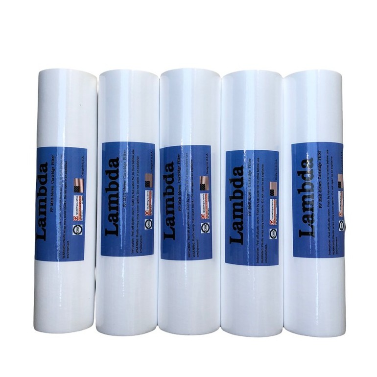 Sediment Filter ไส้กรองน้ำ PP ไส้กรองหยาบ พีพี 10 นิ้ว เส้นผ่าศูนย์กลาง 2.5 นิ้ว จำนวน 10 แท่ง
